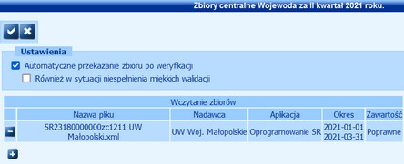 Automatyczne przekazanie zbioru
