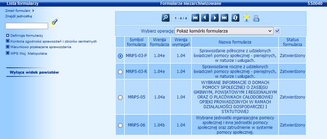 lista formularzy_resort