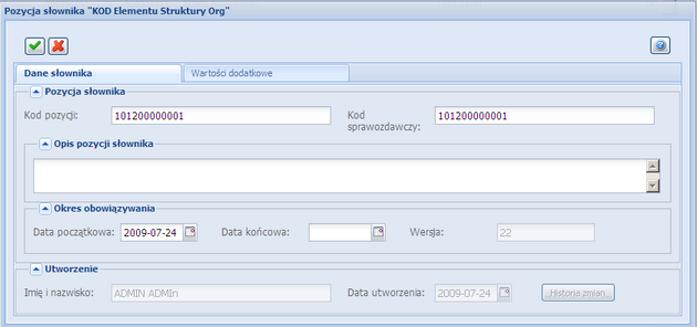 pozycja slownika_kod
