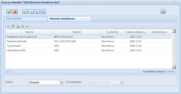 pozycje slownika_wartosc dodatkowa